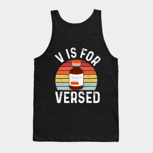 PACU CRNA ICU ER Nurse V Is For Versed Nurse Valentine_s Day Tank Top